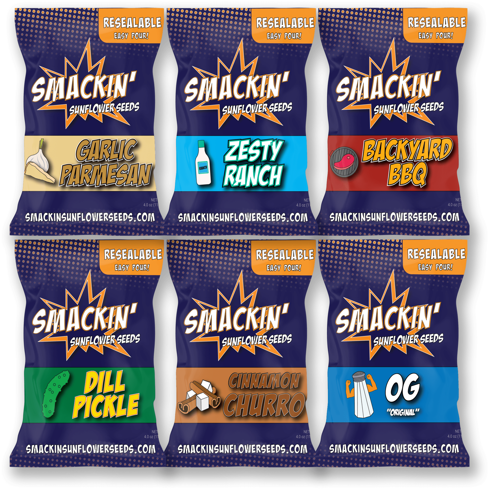New Flavors & Resealable Bags