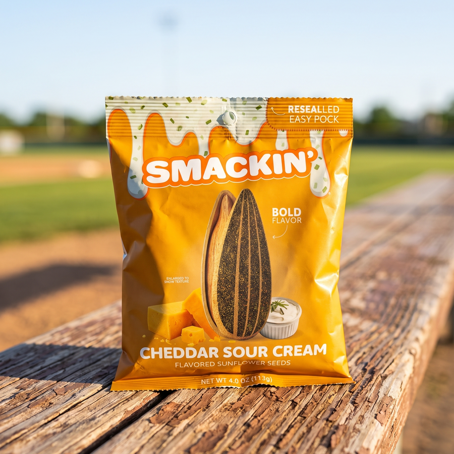 SMACKIN' 2 FREE Cheddar Sour Cream Bags 12 Bag Variety Pack product image