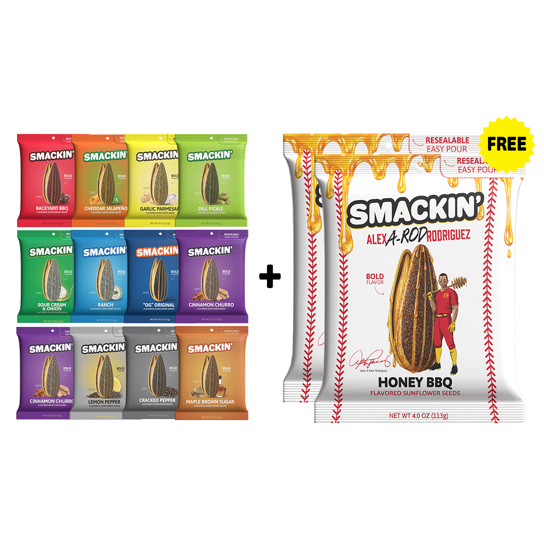 2 FREE A-ROD Honey BBQ Bags + 12 Bag Variety Pack