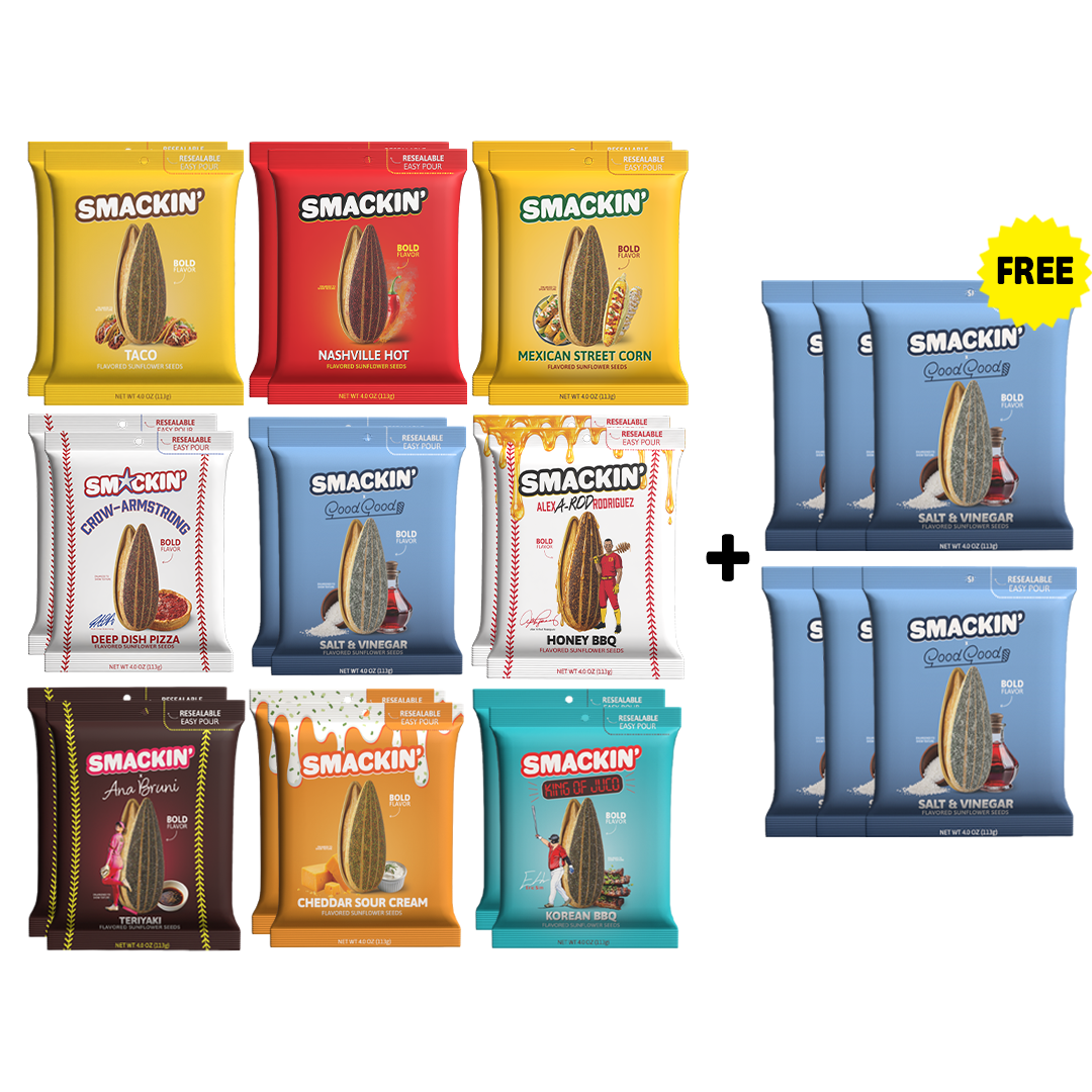 6 FREE SALT & VINEGAR BAGS + ULTIMATE VARIETY PACK