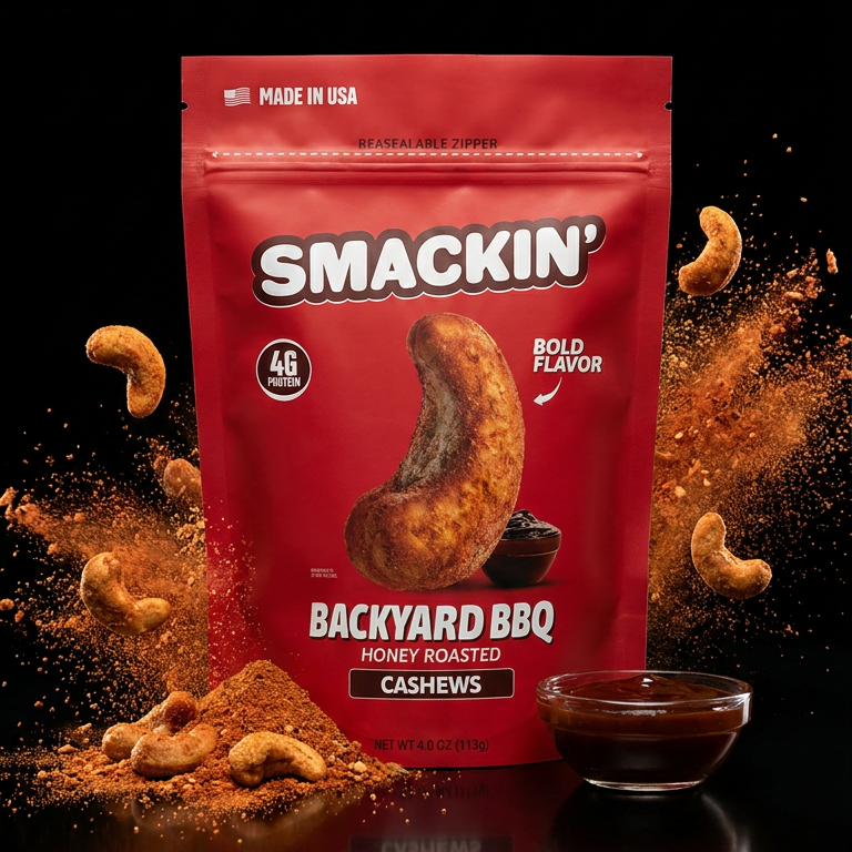 SMACKIN' Backyard BBQ Cashews bag product image