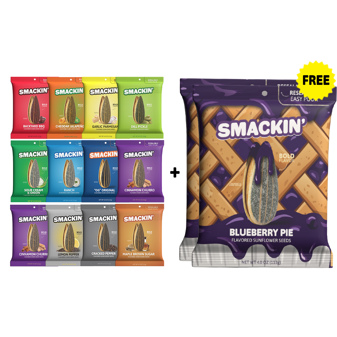 2 FREE BLUEBERRY PIE Bags + 12 Bag Variety Pack