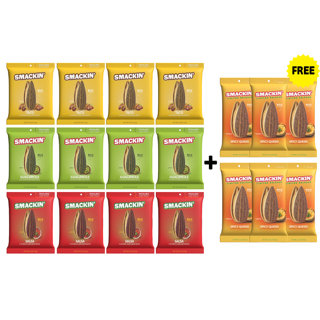 6 FREE SPICY QUESO Bags + Fiesta Pack
