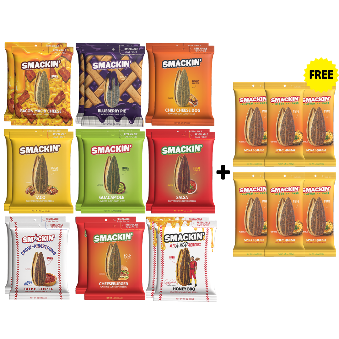 6 FREE SPICY QUESO Bags + Limited Edition Variety Pack