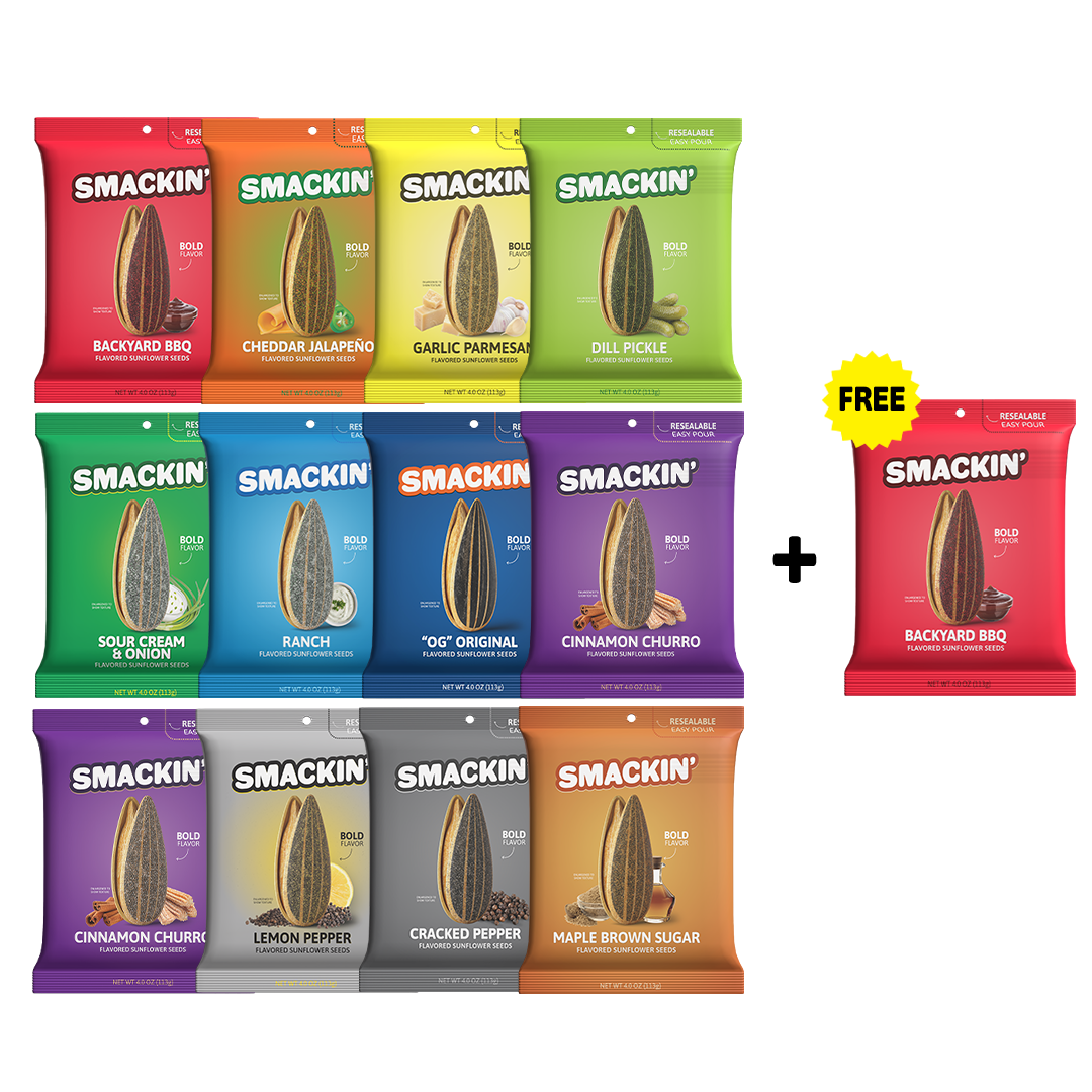 12 Bag Variety Pack + 1 FREE Large Backyard BBQ Bag
