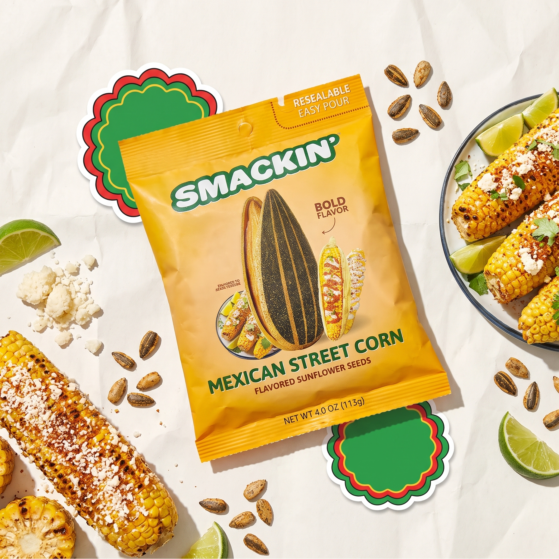 2 FREE Mexican Street Corn Bags + 12 Bag Variety Pack