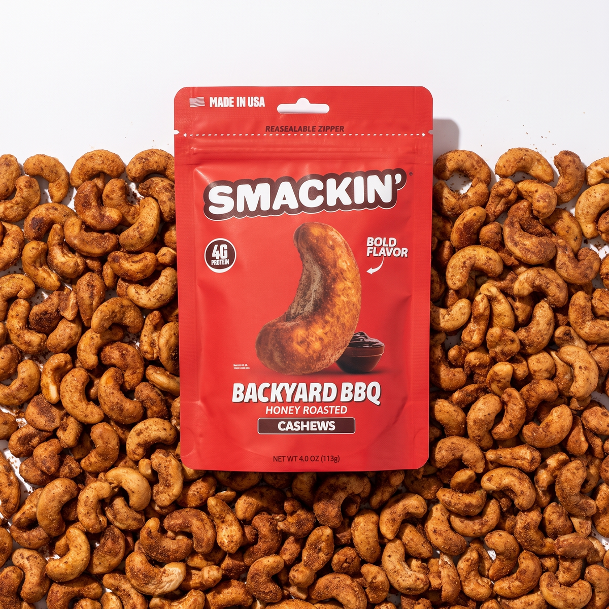 SMACKIN' Backyard BBQ Cashews bag product image