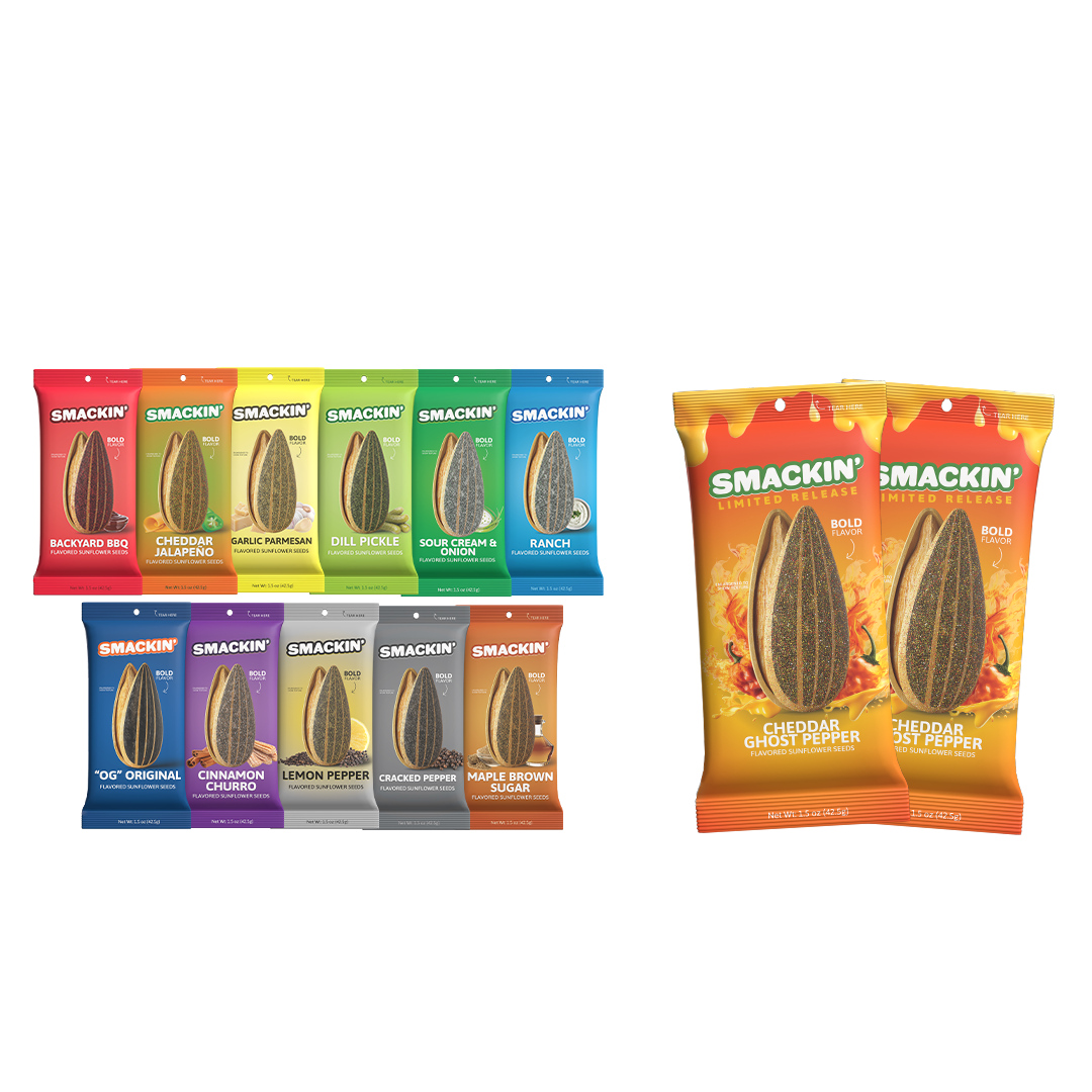 SAMPLER PACK + 2 BAGS OF CHEDDAR GHOST PEPPER