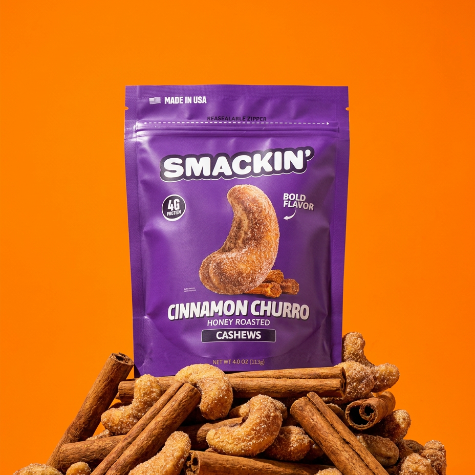 SMACKIN' Cinnamon Churro Cashews bag product image