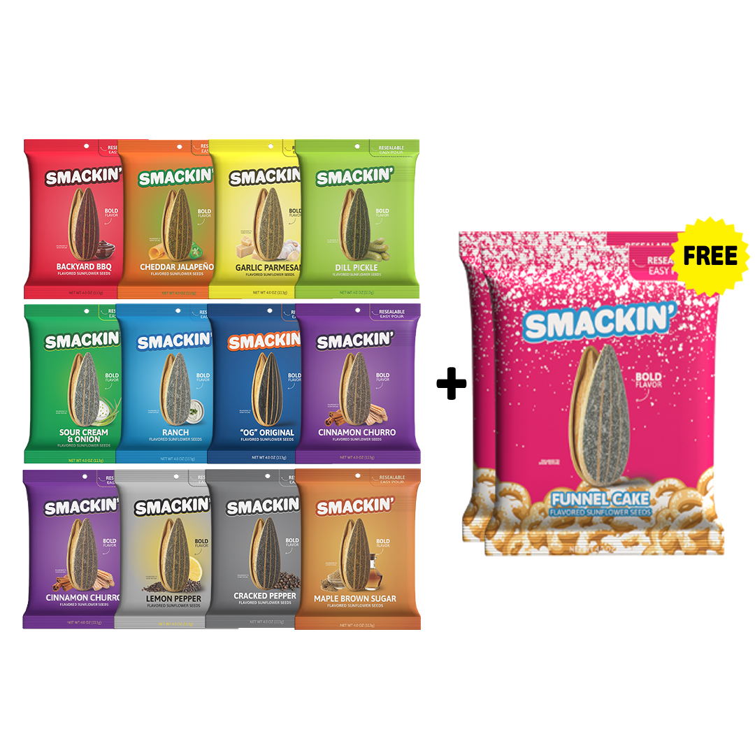 2 FREE Funnel Cake Bags + 12 Bag Variety Pack