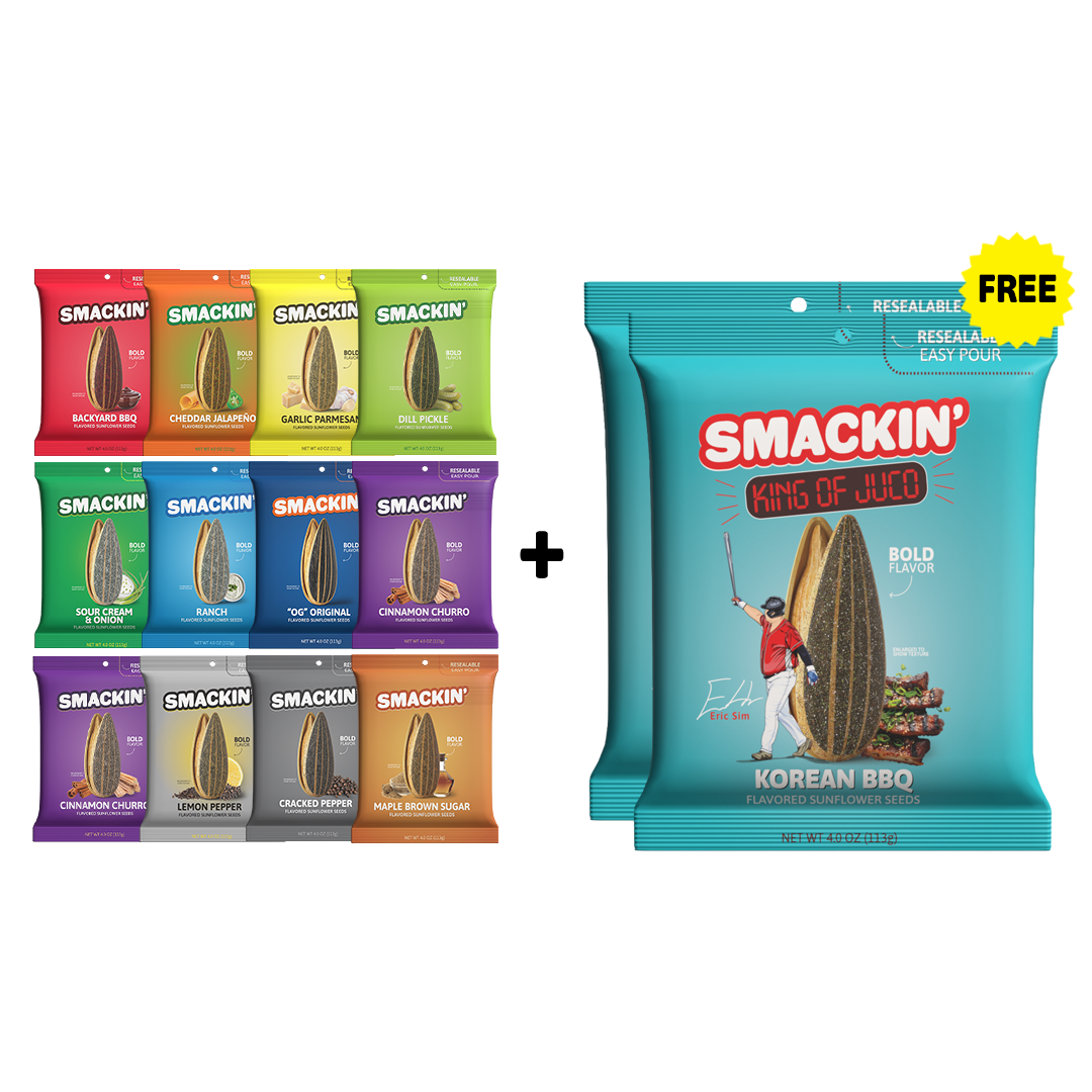 2 FREE Korean BBQ Bags + 12 Bag Variety Pack