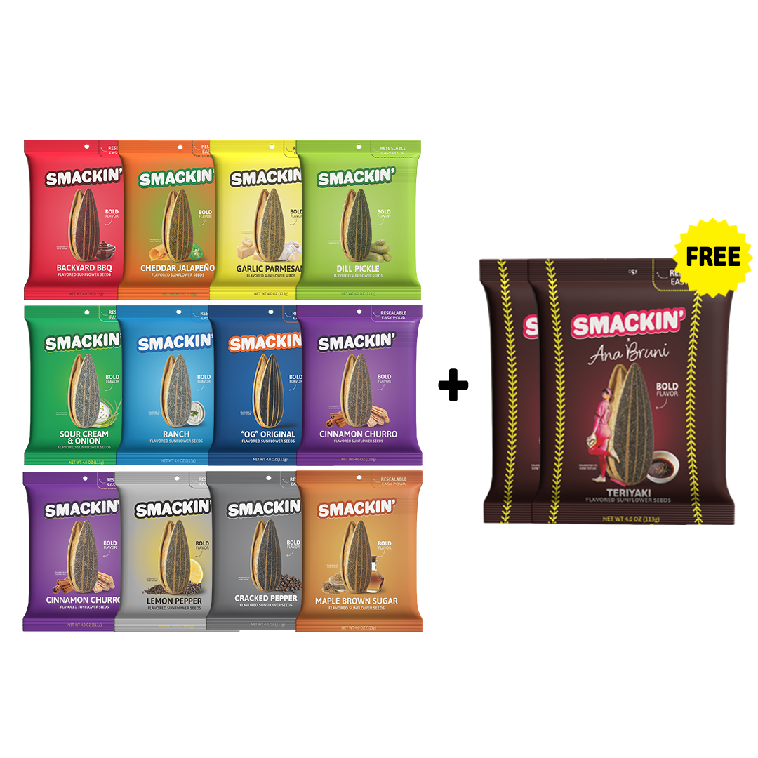 2 FREE Teriyaki Bags + 12 Bag Variety Pack