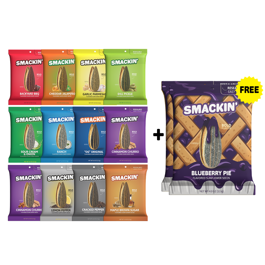 2 FREE BLUEBERRY PIE Bags + 12 Bag Variety Pack