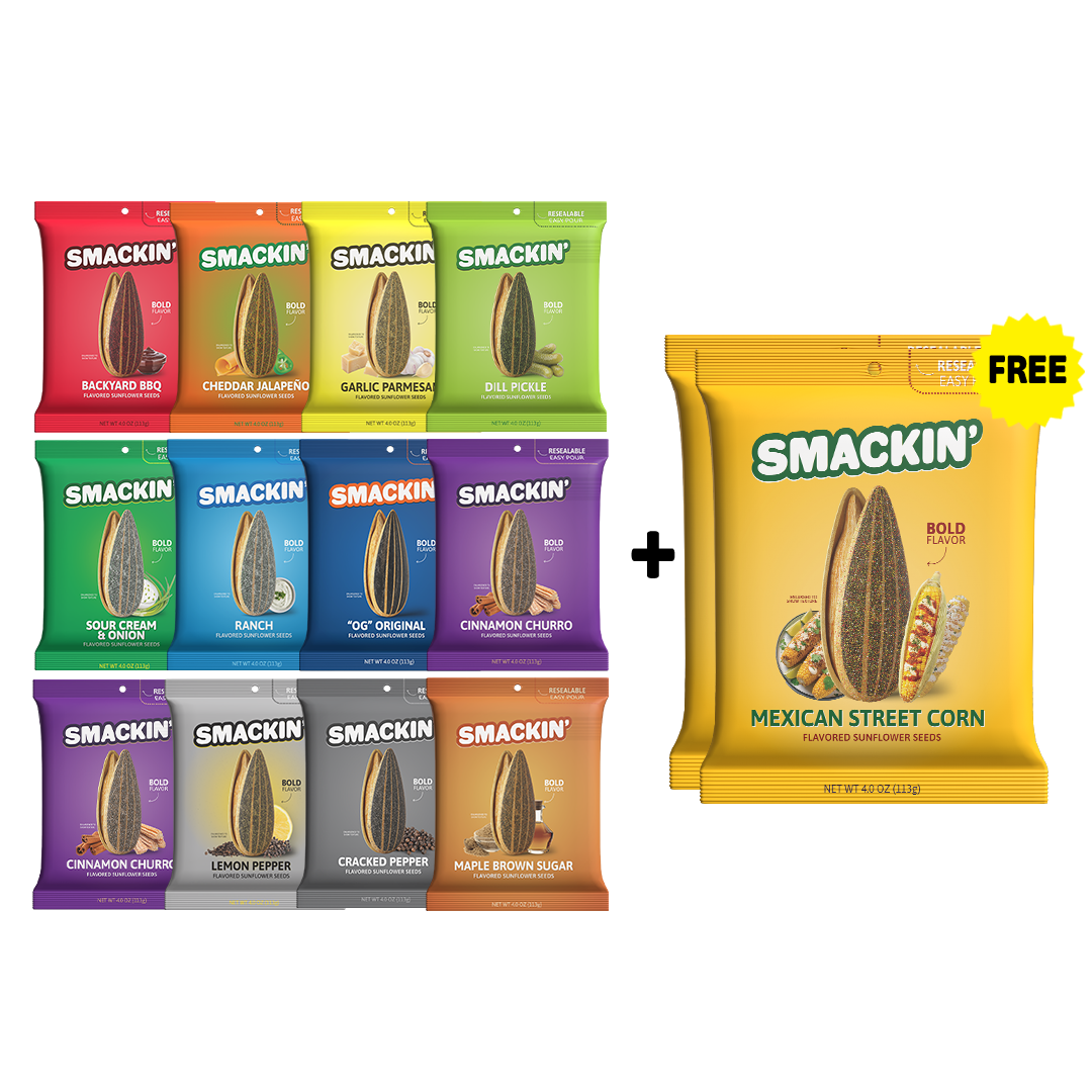2 FREE Mexican Street Corn Bags + 12 Bag Variety Pack
