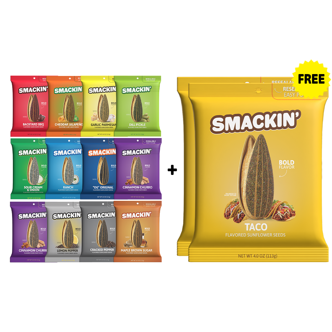 2 FREE TACO Bags + 12 Bag Variety Pack