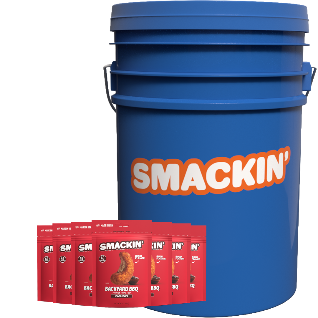 SMACKIN' Backyard BBQ Cashews wholesale case product image