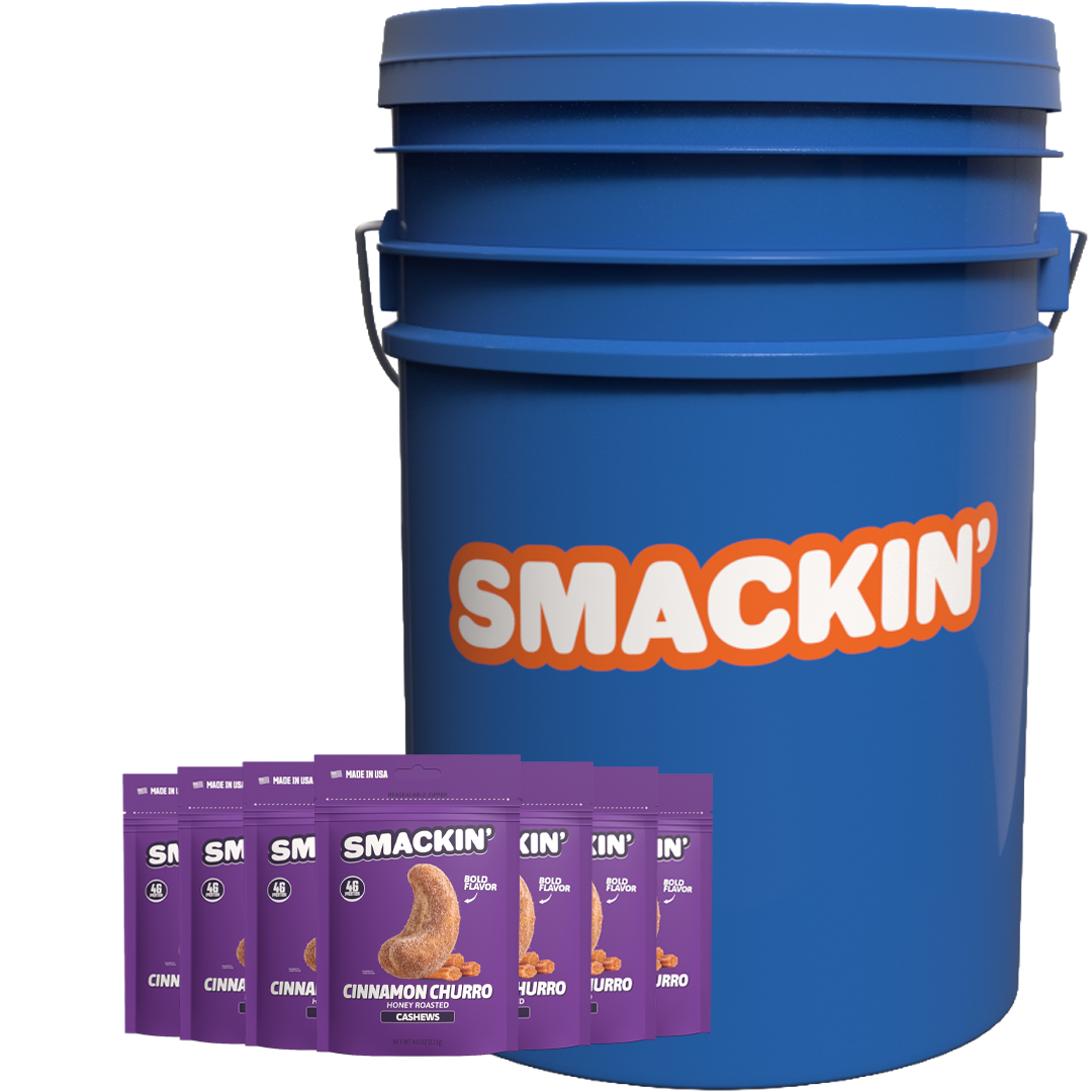 SMACKIN' Cinnamon Churro Cashews wholesale case product image