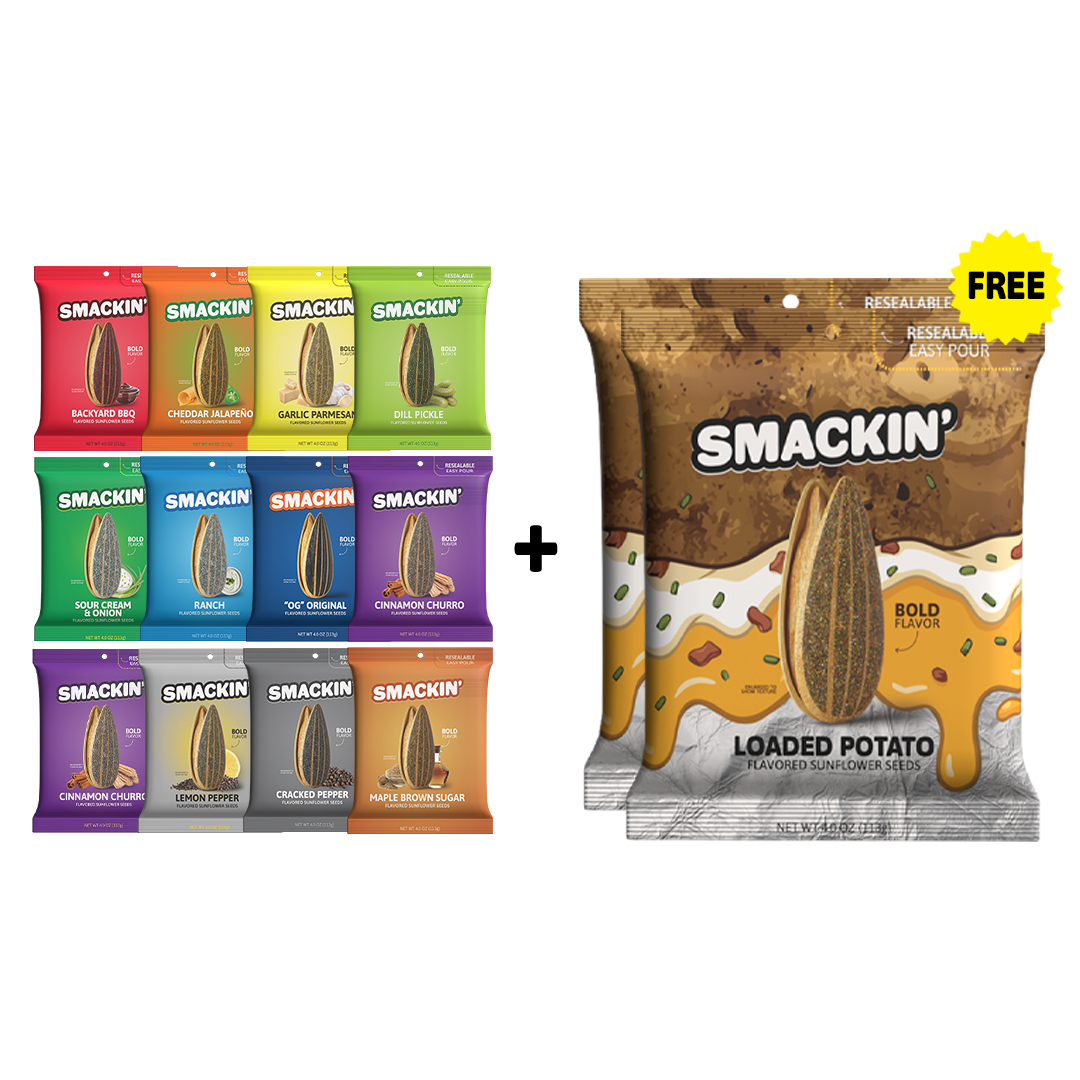 2 FREE LOADED POTATO Bags + 12 Bag Variety Pack